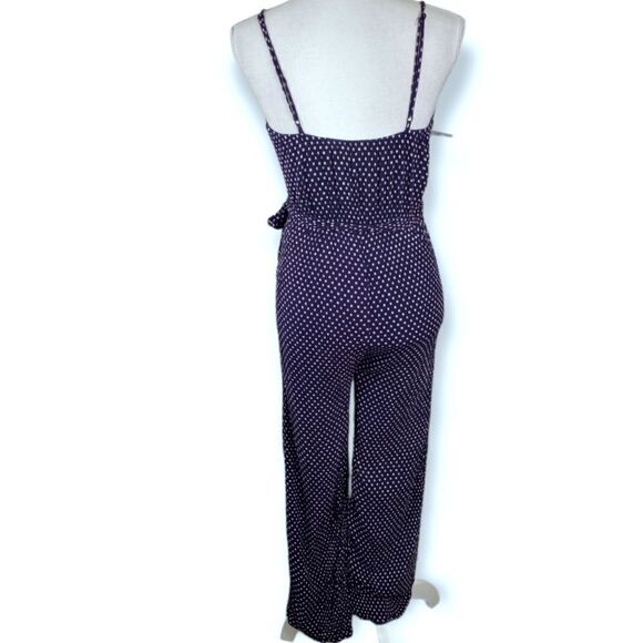 TRIXXI NAVY W/WHITE & ORANGE TRIANGLE DESIGN JUMPSUIT SZ.XS/S EUC - Picture 4 of 6